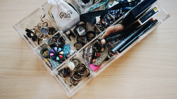 muji acrylic organizer