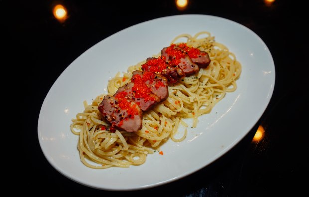 citrus-by-the-pool-tobiko-pasta-with-smoked-duck-2