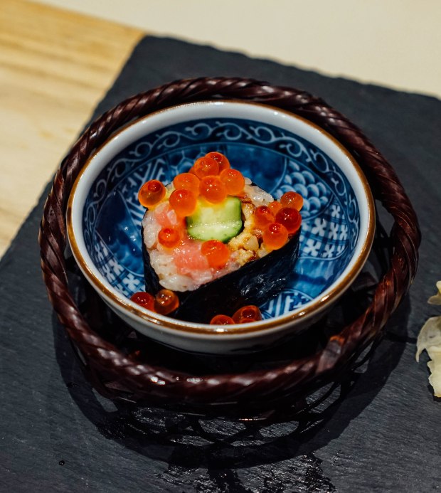 mai-by-dashi-master-marusaya-unagi-cucumber-and-otoro-maki-topped-with-ikura-2