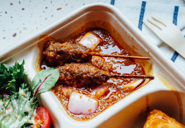 Hungry Planet x Eleven Strands Oven Grilled Hungry Planet® Lamb Satay with Malayan Peanut Gravy