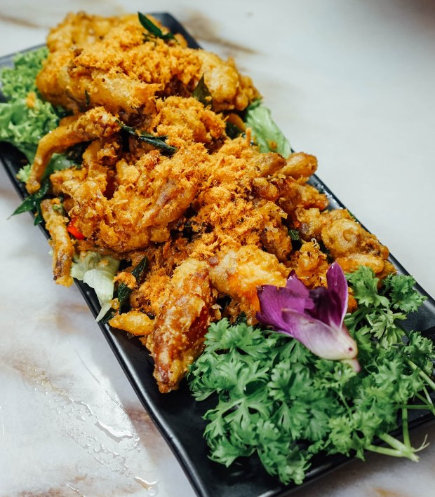 george town tze char Thai Style Soft Shell Crab